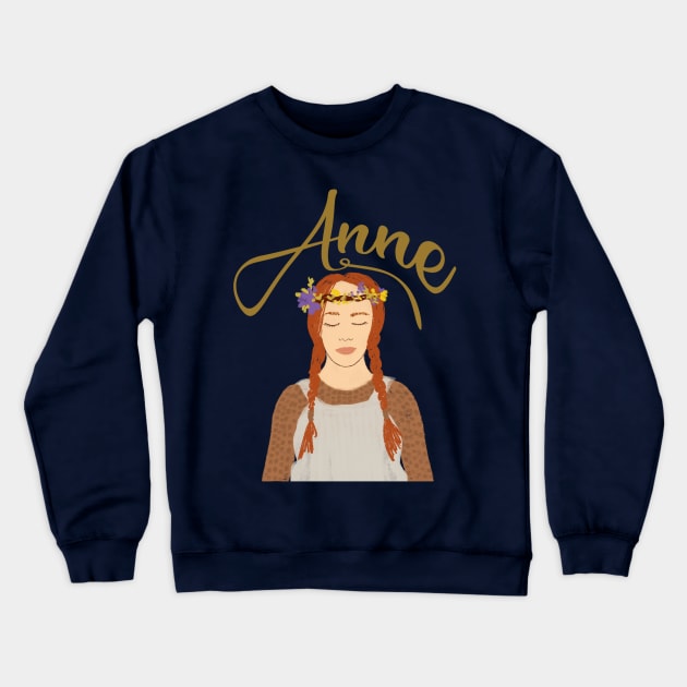 Anne with an E, Anne of green gables gift Crewneck Sweatshirt by FreckledBliss